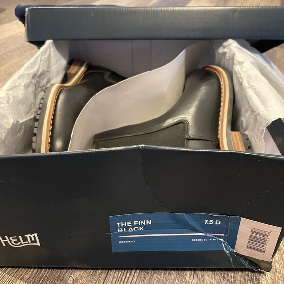 Helm The Finn Black Chelsea Boots, Leather, 7.5 / 8 D main image 9